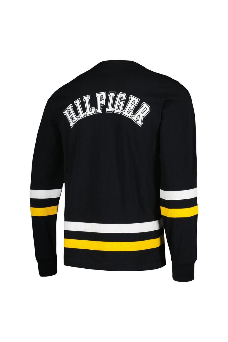 Men's Tommy Hilfiger Black/Gold Pittsburgh Steelers Nolan Long Sleeve T-Shirt, Alternate, color, Black