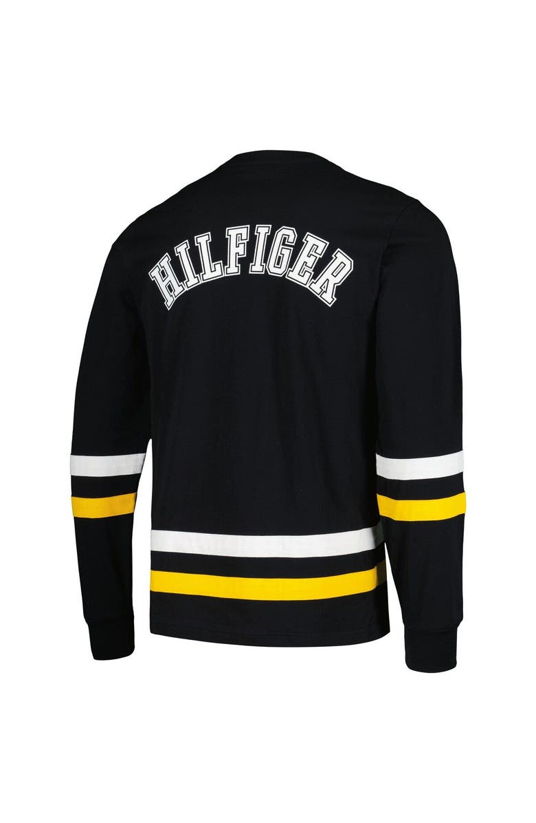 Tommy Hilfiger Men's Tommy Hilfiger Black/Gold Pittsburgh Steelers Nolan Long Sleeve T-Shirt, Alternate, color, Black