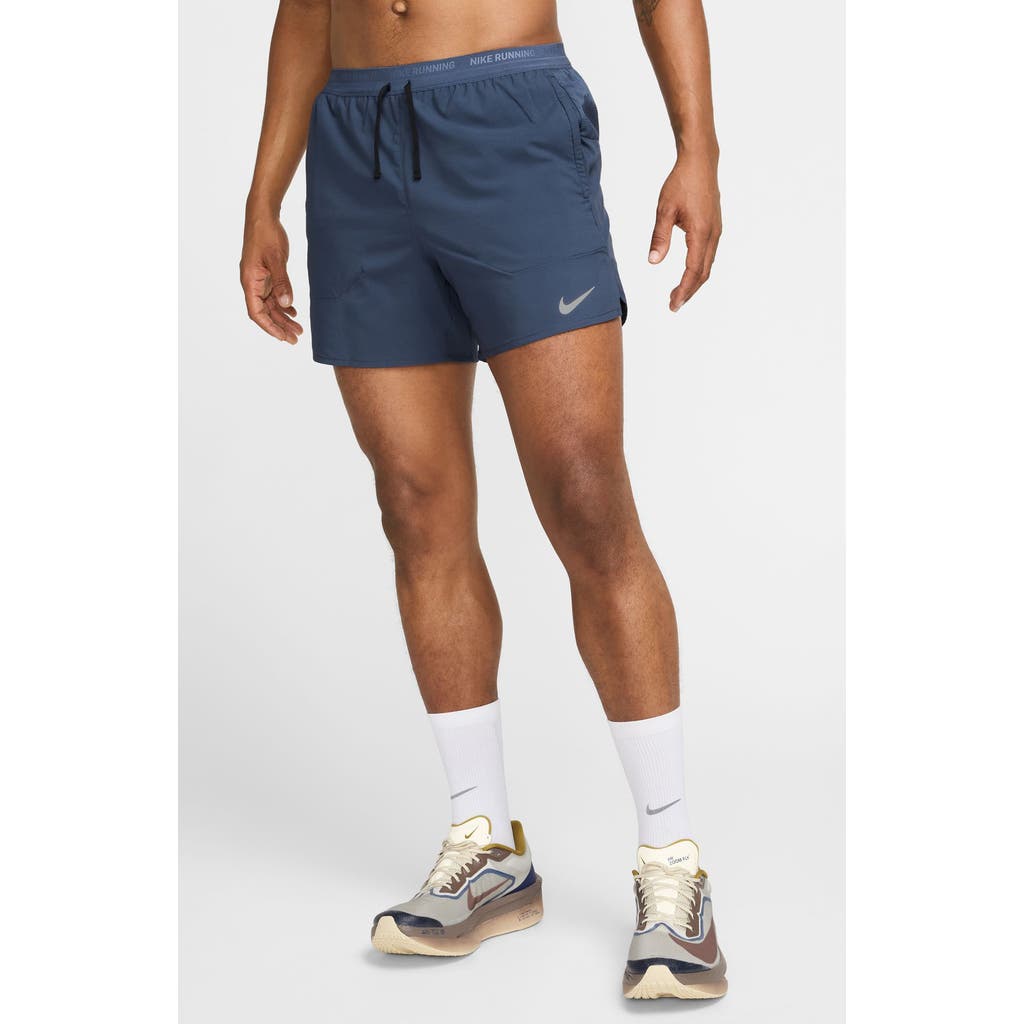 Nike Dri-fit Stride 5-inch Running Shorts In Blue