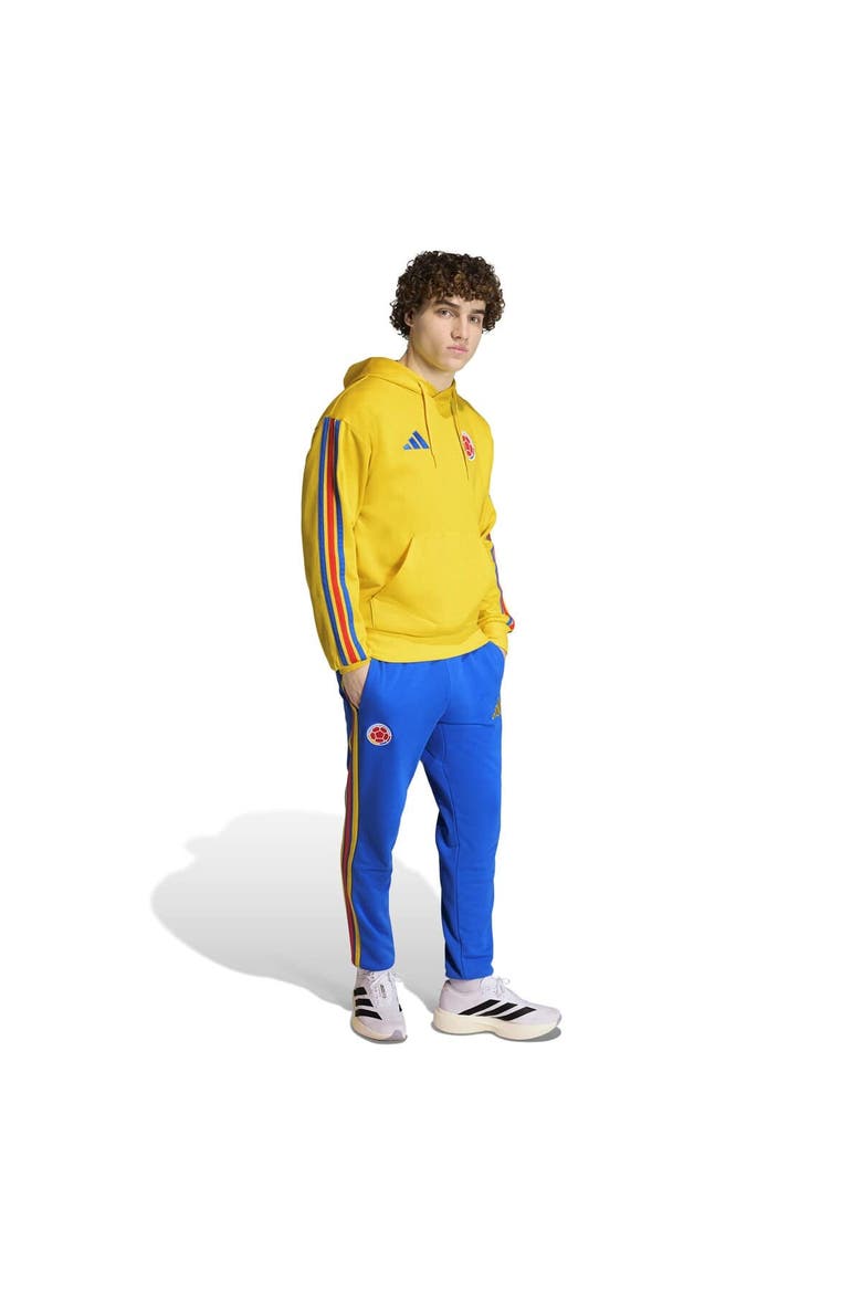 Men's adidas  Yellow Colombia National Team FIFA x World Cup Alphaskin Fleece Hoodie, Alternate, color, Yellow