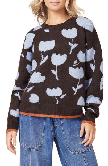 Scotch & Soda Crewneck Pullover Sweater In Black