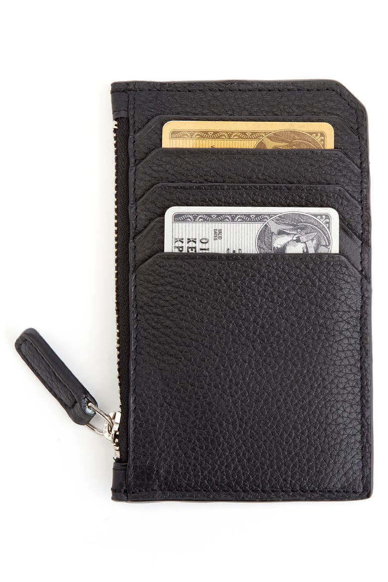 Personalized Card Case, Alternate, color, BLACK- GOLD FOIL