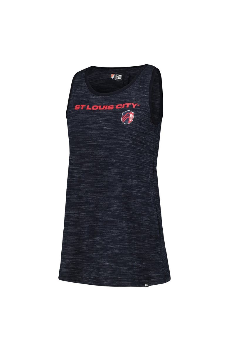 5TH AND OCEAN BY NEW ERA Women's 5th & Ocean by New Era Navy St. Louis City SC Athletic Cross Back Tank Top, Alternate, color, Navy