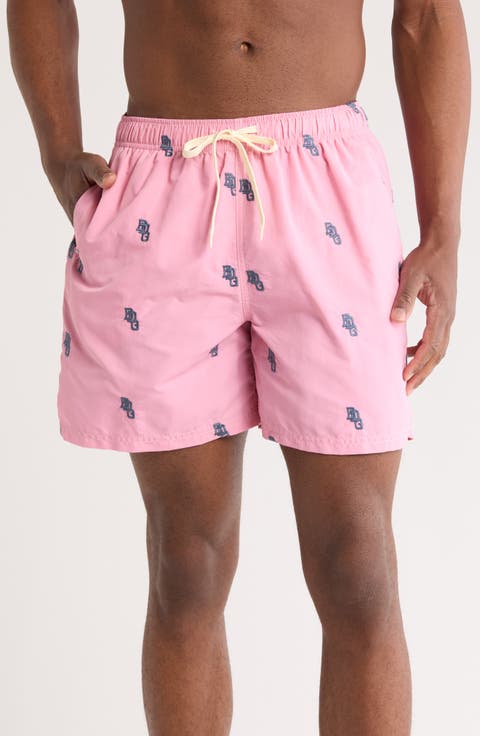 Logo Embroidered Drawstring Shorts