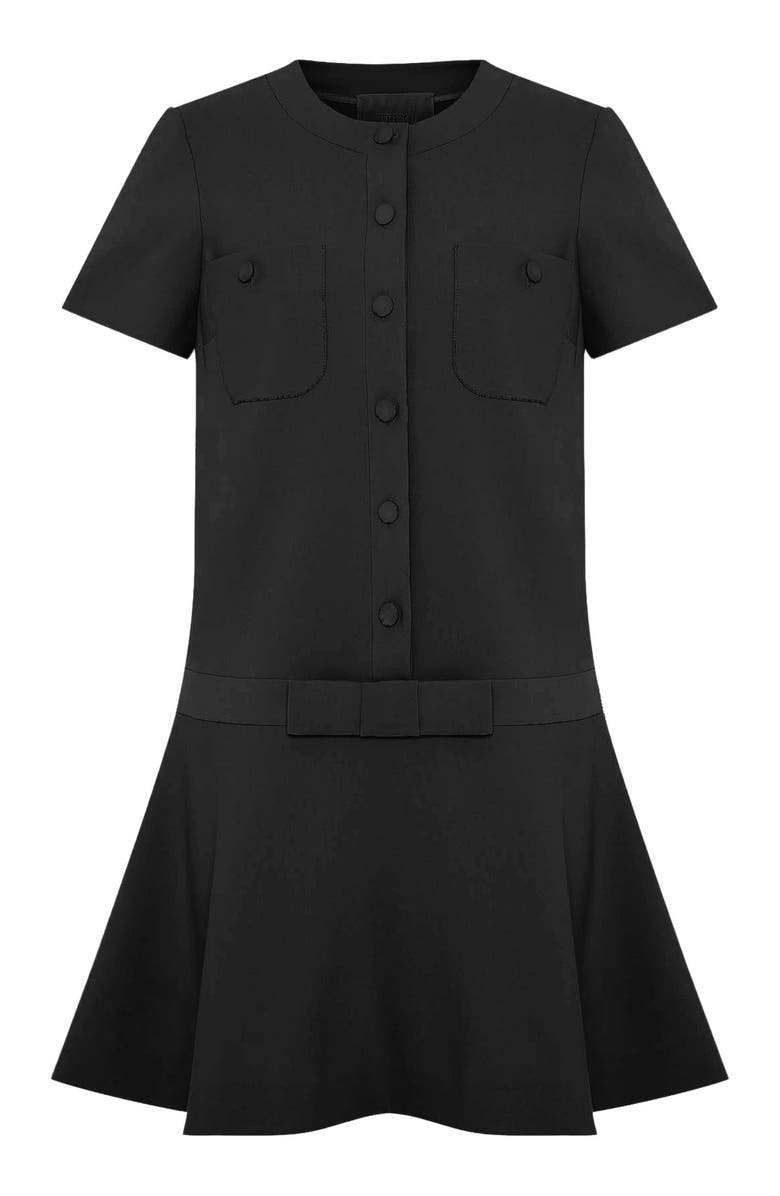 THEO The Label Daphne Fluted Mod Dress, Main, color, 