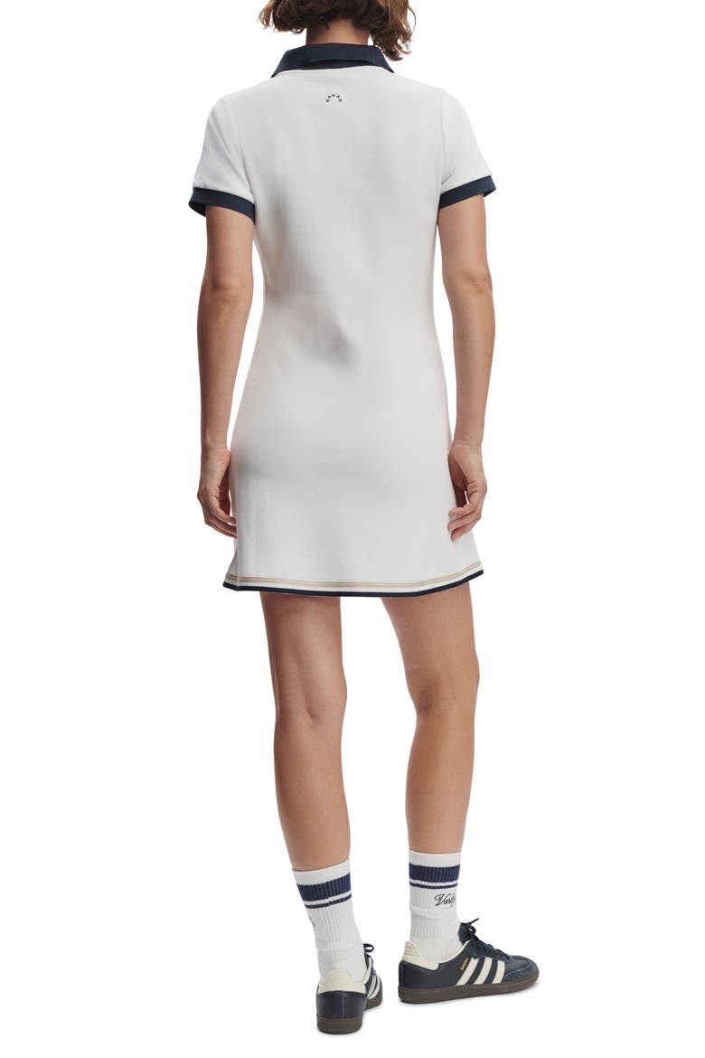 Valentina Court Dress & Shorts Set, Alternate, color, WHITE/ BLUE NIGHTS