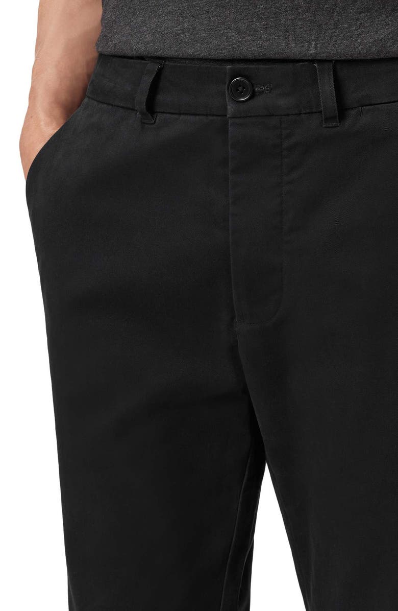 AllSaints Beckley Cotton Stretch Twill Chinos, Alternate, color, Koto Black