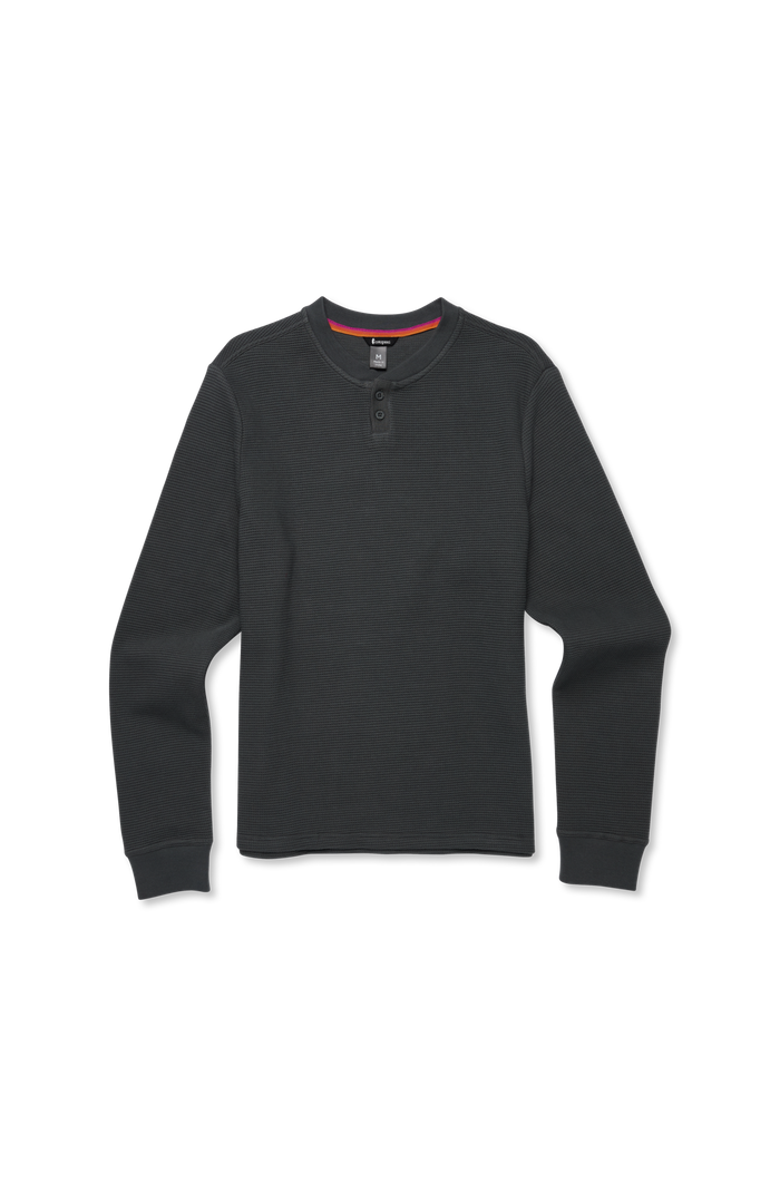 Cotopaxi Atajo Long-Sleeve Waffle Henley - Men's, Alternate, color, Charcoal