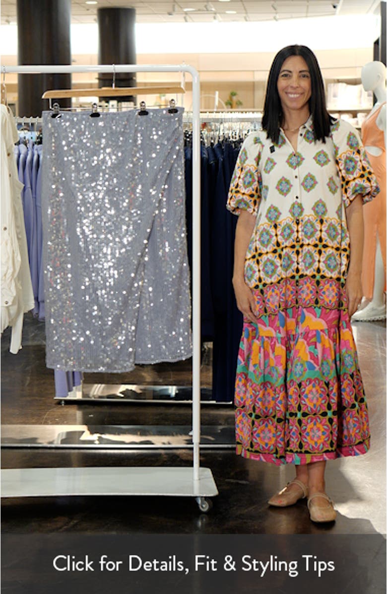 Sequin Midi Skirt, sales video thumbnail