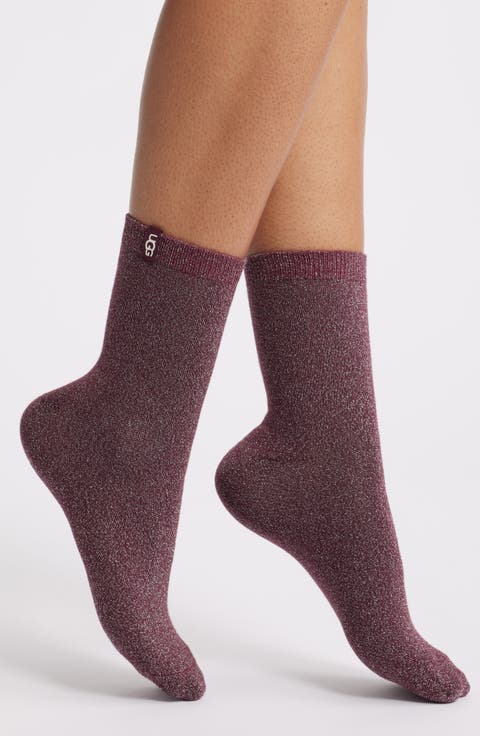 Lavinia Shimmer Quarter Socks