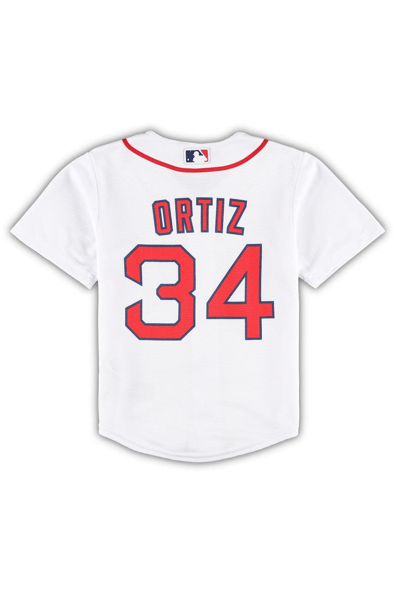 Toddler David Ortiz White Boston Red Sox 2022 Hall of Fame Replica Player Jersey, Alternate, color, White