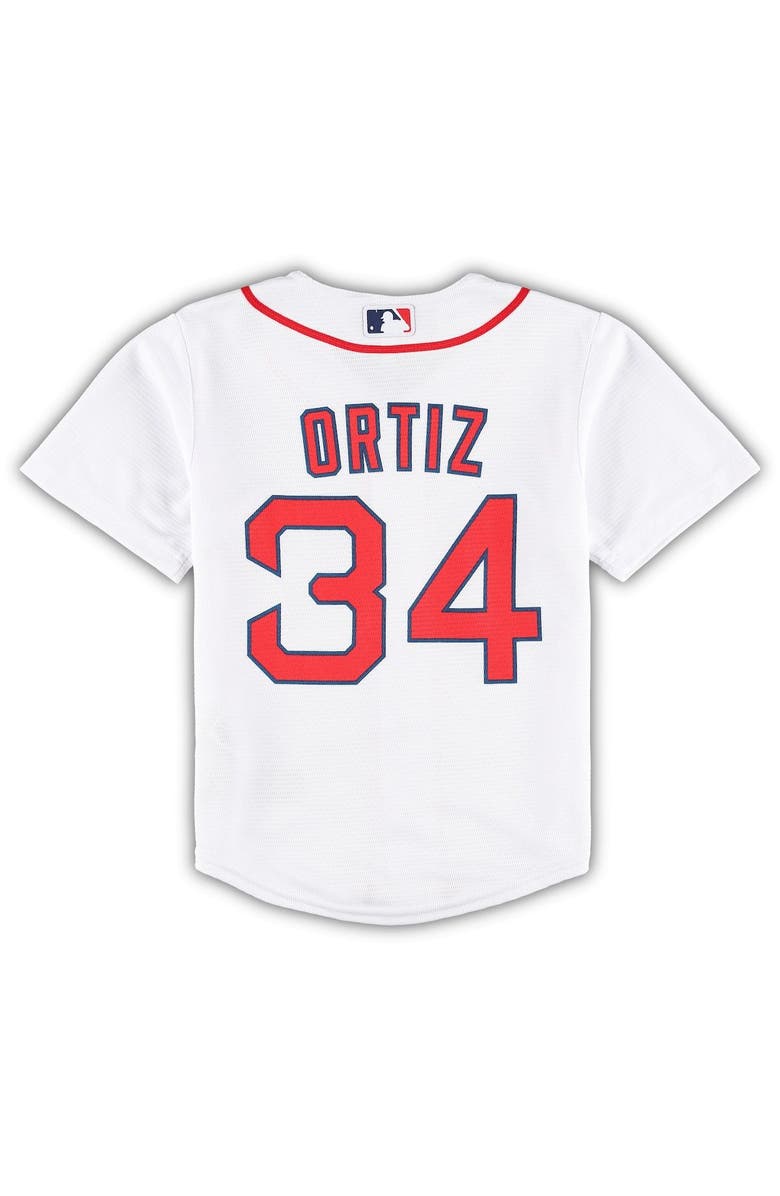 Outerstuff Toddler David Ortiz White Boston Red Sox 2022 Hall of Fame Replica Player Jersey, Alternate, color, 
