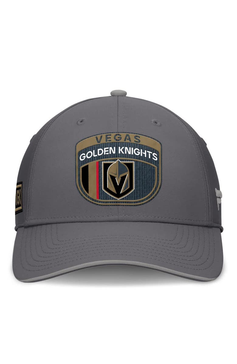 FANATICS Men's Fanatics Gray Vegas Golden Knights Home Ice Flex Hat, Alternate, color, Gray