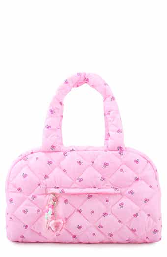 OMG Accessories Kids' Cherry Medium Quilted Water Resistant Duffle Bag