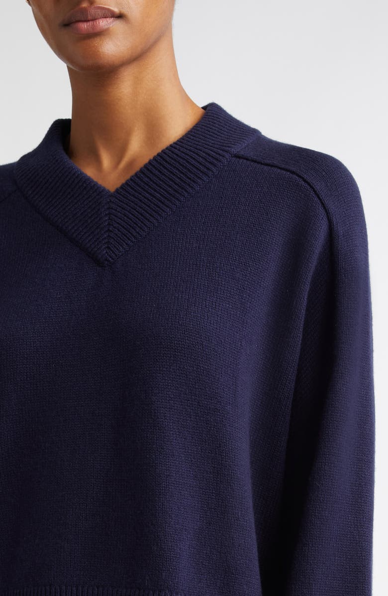 Michael Kors Collection Cashmere Varsity Sweater, Alternate, color, 