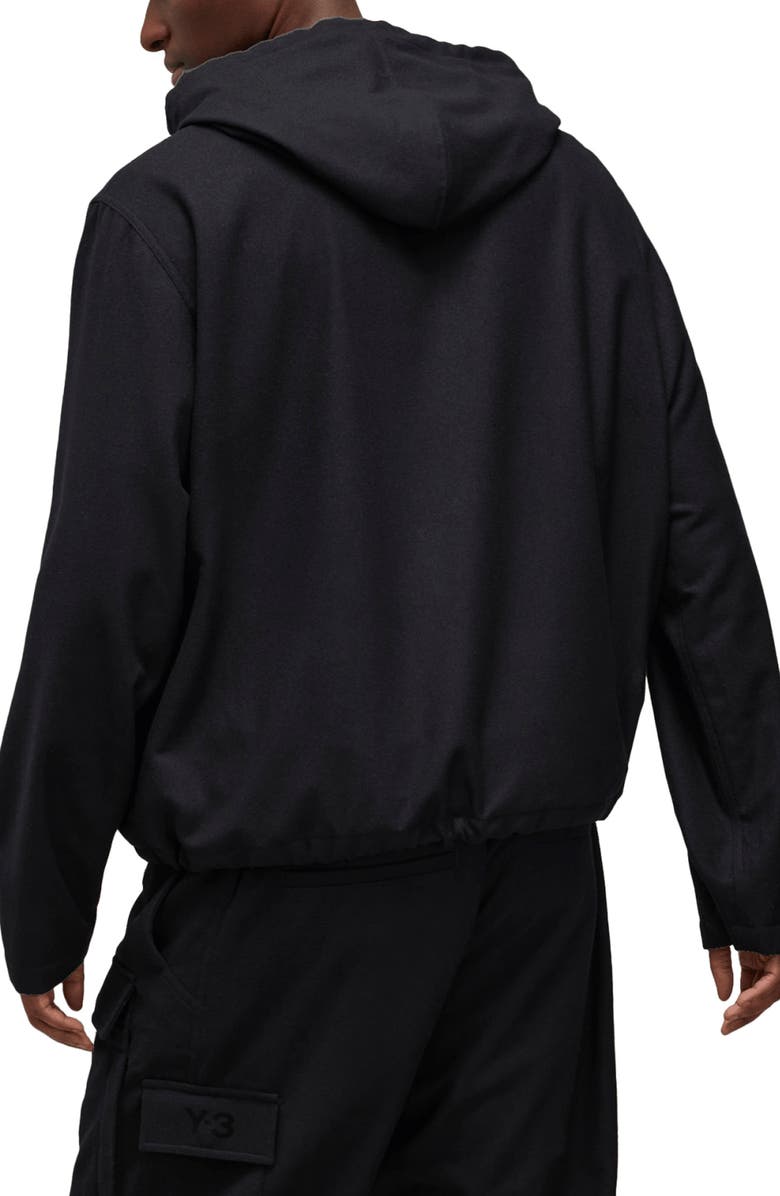 Y-3 Flannel Hooded Jacket, Alternate, color,