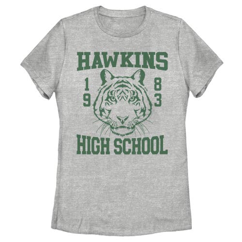 Women's Stranger Things Hawkins High School Tiger 1983  Graphic T-Shirt in Athletic Heather  product