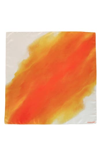 Ferragamo Gradient Tie-dye Silk Bandeau In Multi