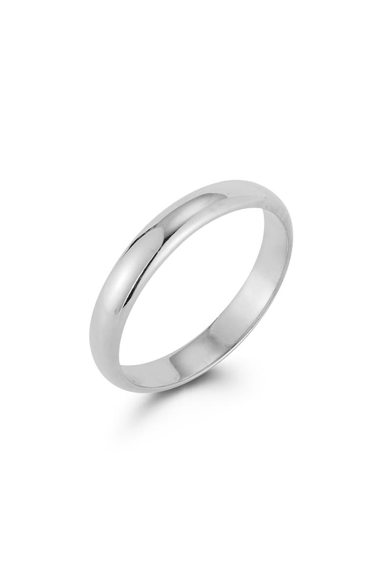Rhodium Plate Band Ring, Alternate, color, SILVER