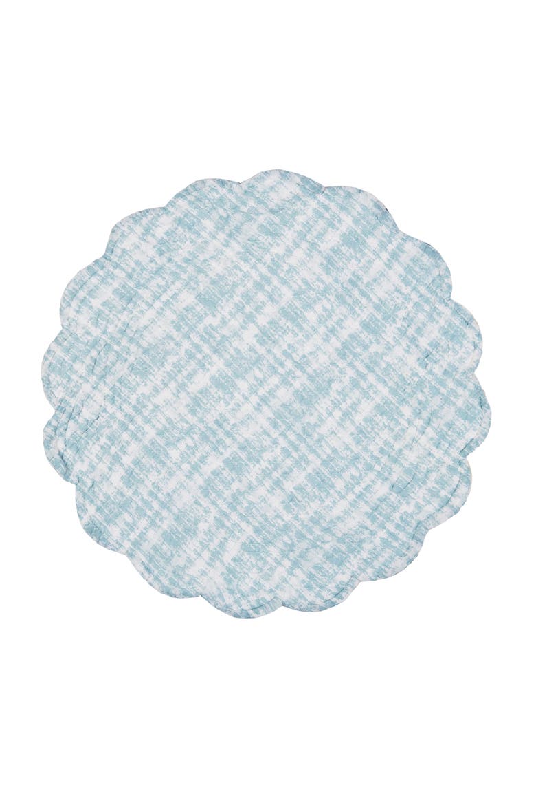 Cape Canaveral Reversible Round Set of 6 Placemats 17", Alternate, color, Blue