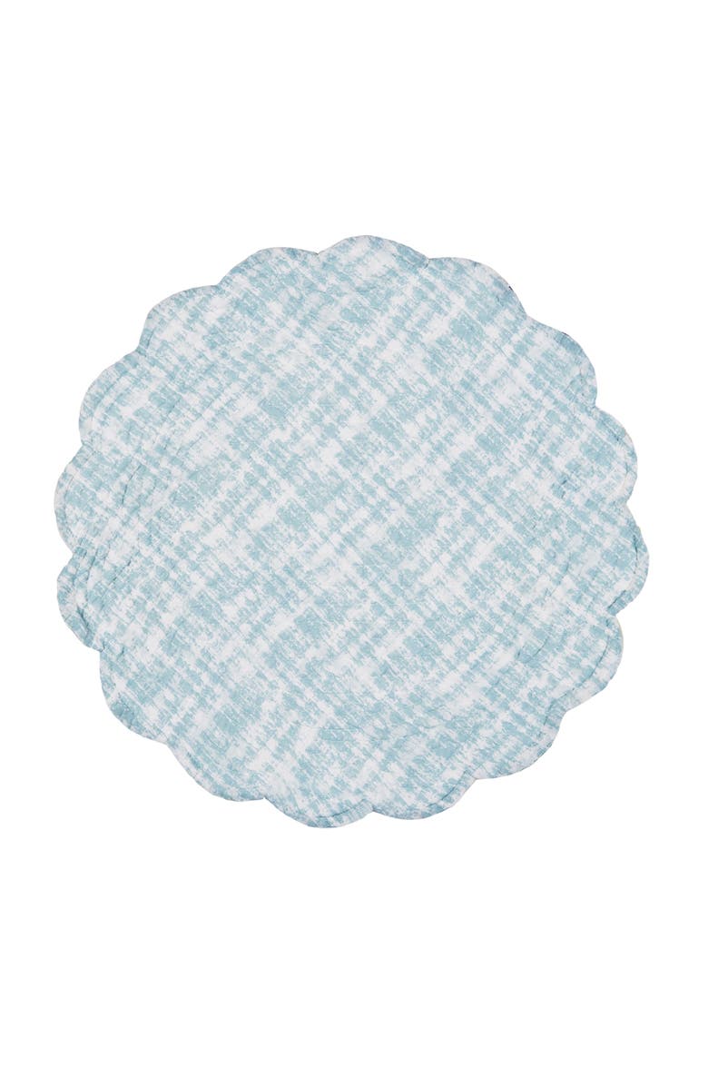 C&F Home Cape Canaveral Reversible Round Set of 6 Placemats 17", Alternate, color, Blue
