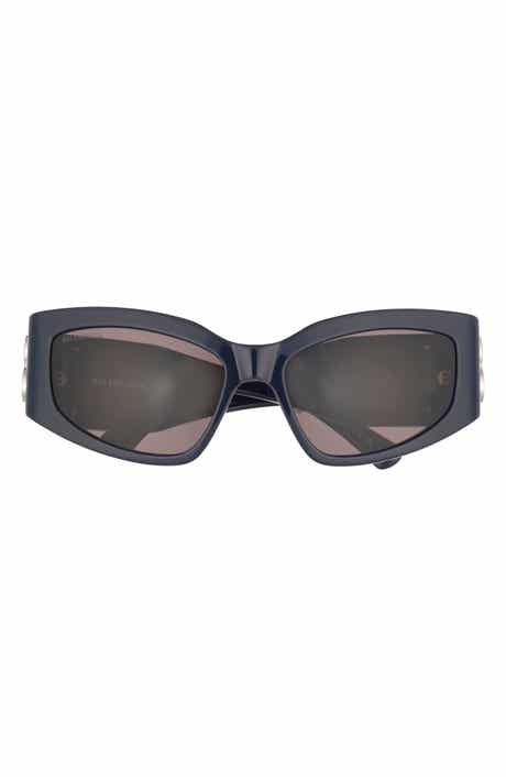 Balenciaga 57mm Rectangular Sunglasses