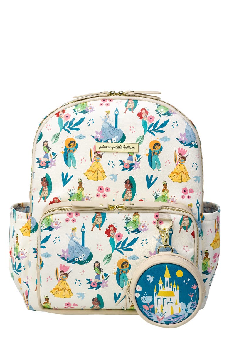 x Disney Princess District 5-Piece Diaper Backpack Set, Main, color, PRINCESS COURAGE & KINDNESS