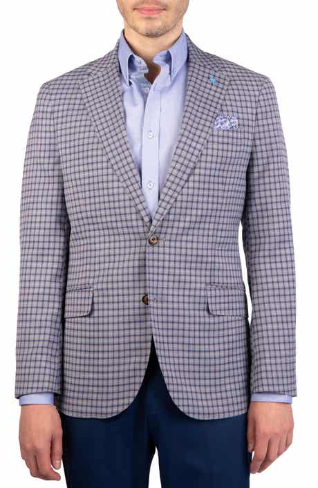 TailorByrd Mini Plaid Melange Sport Coat