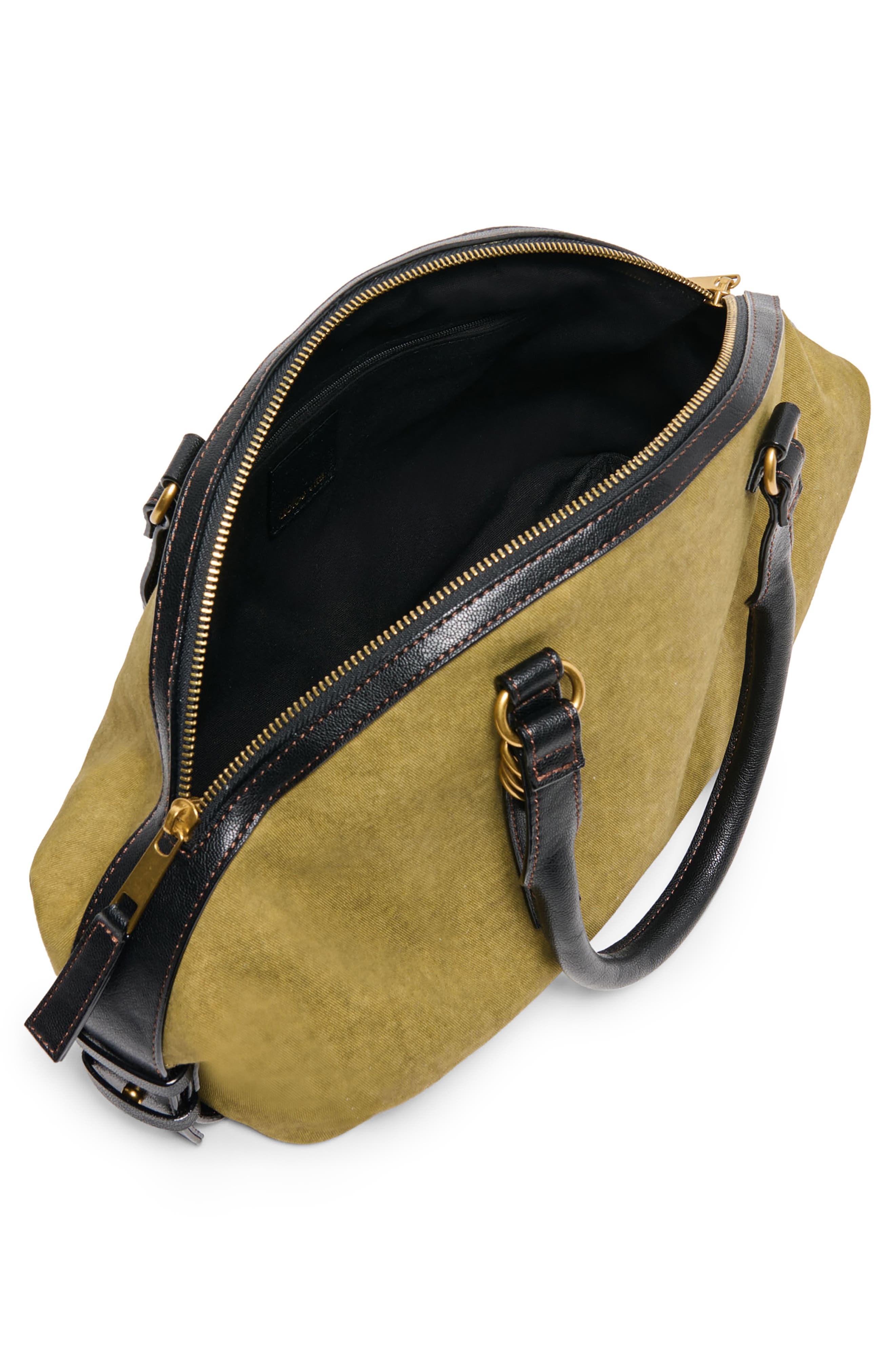 Dolce Vita Sion Cotton Canvas Satchel, Alternate, color, Olive