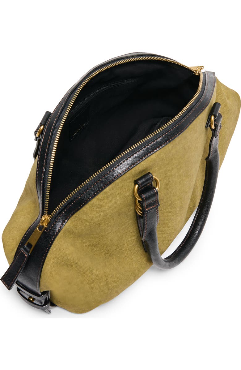 Dolce Vita Sion Cotton Canvas Satchel, Alternate, color, Olive