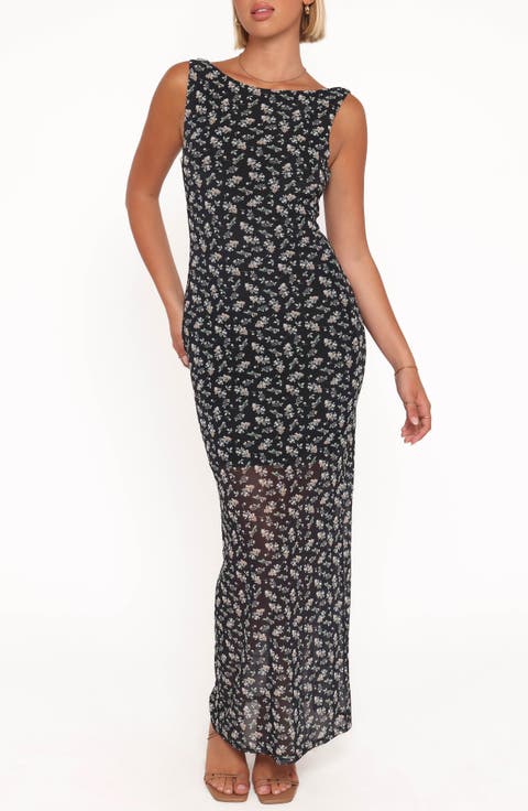 Brissa Floral Sleeveless Maxi Dress