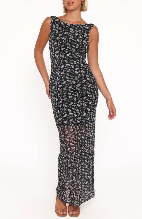 Petal And Pup Petal & Pup Brissa Floral Sleeveless Maxi Dress In Black