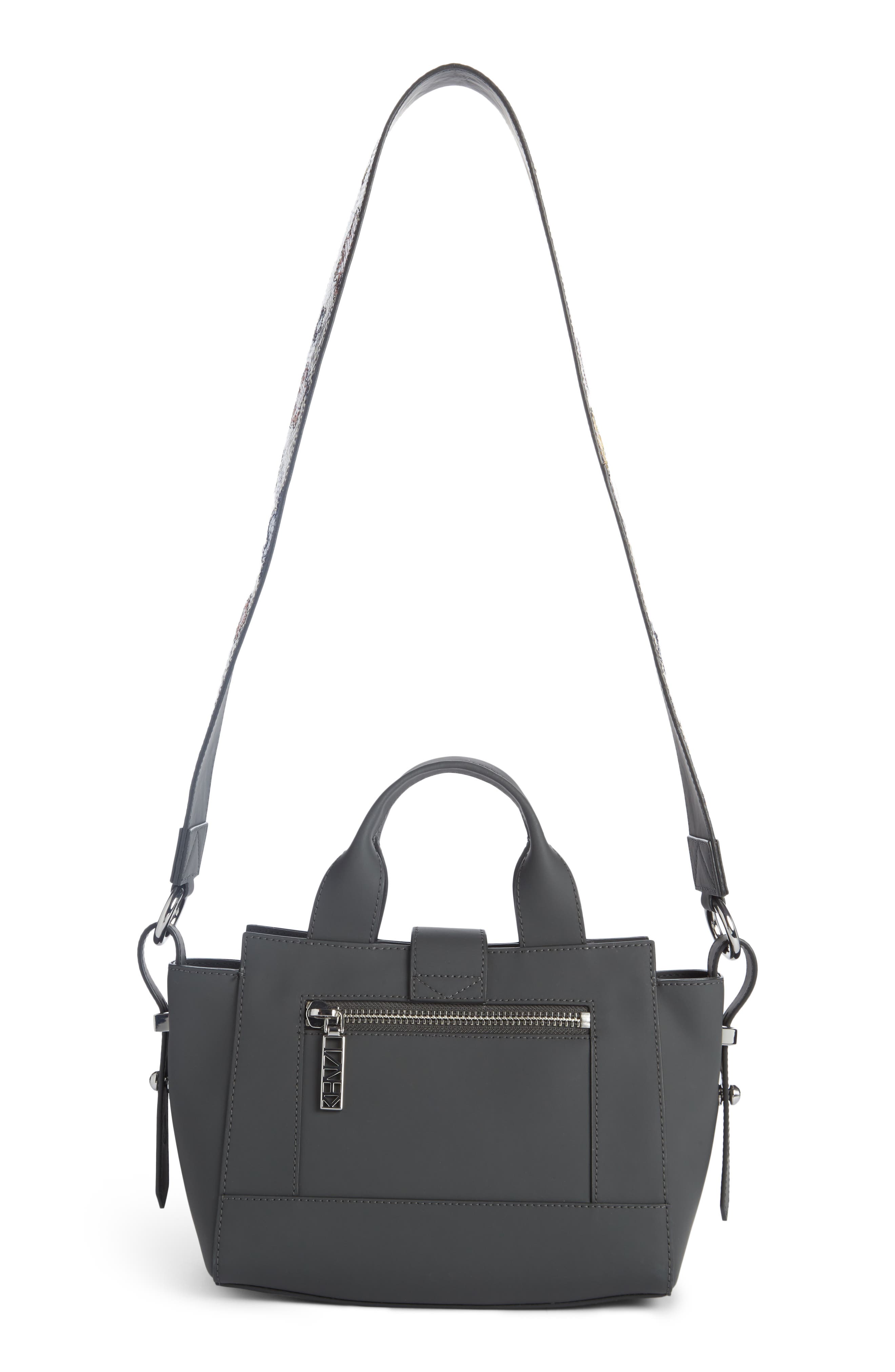 KENZO Mini Kalifornia Leather Satchel, Alternate, color, 