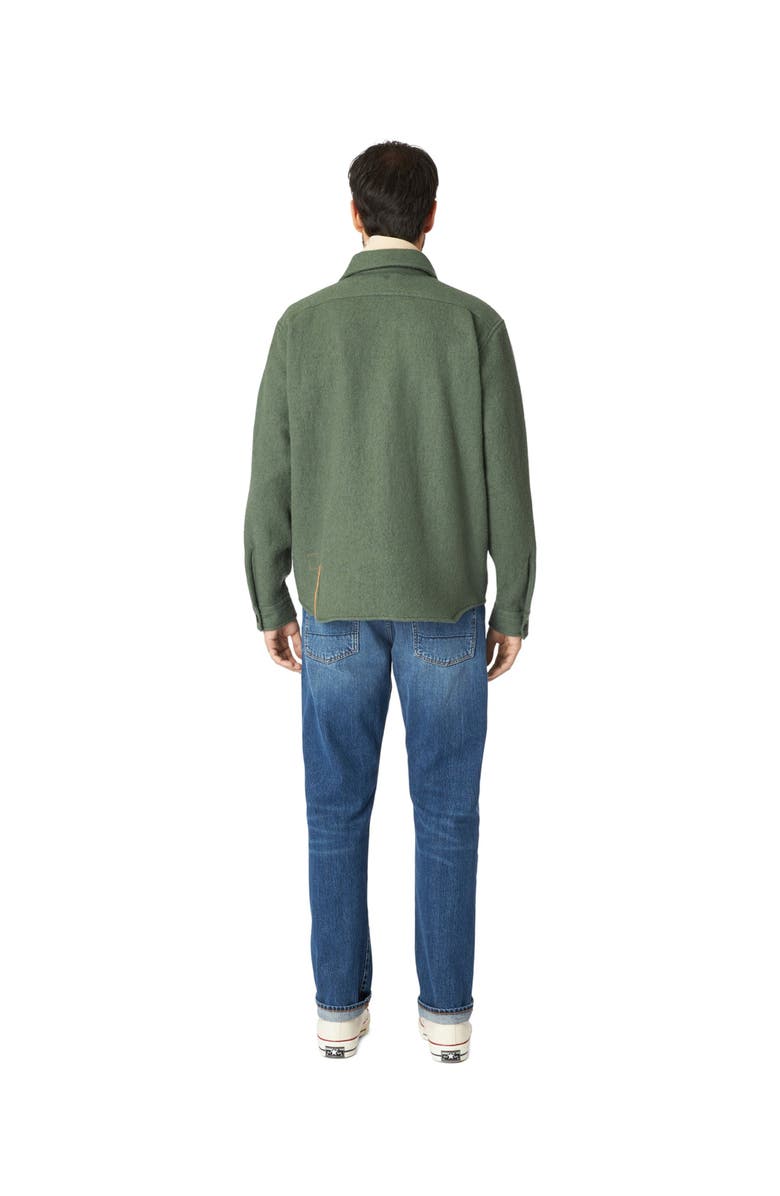 Fortela Kenny Wool Overshirt, Alternate, color, Green