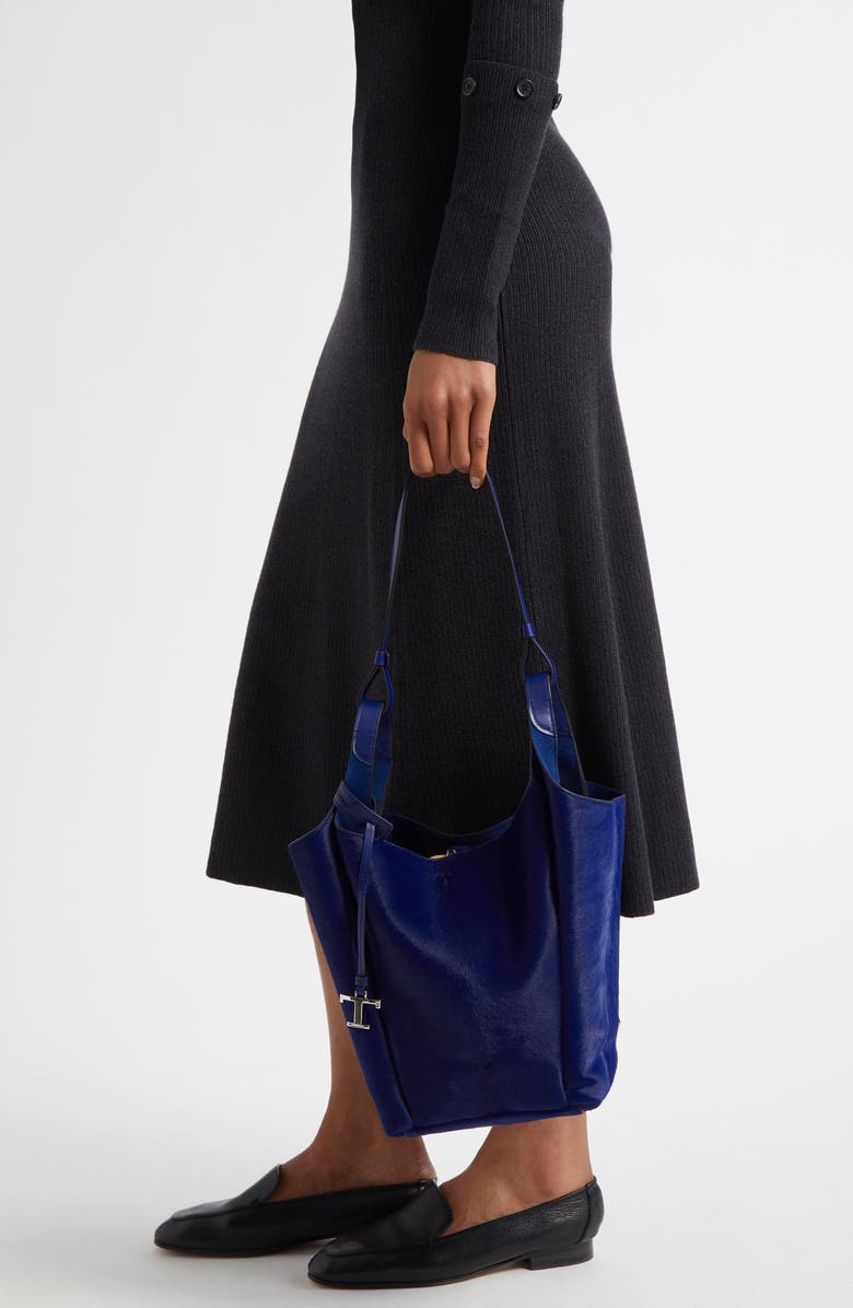 Tod's Small Api Genuine Calf Hair Bucket Bag, Alternate, color,