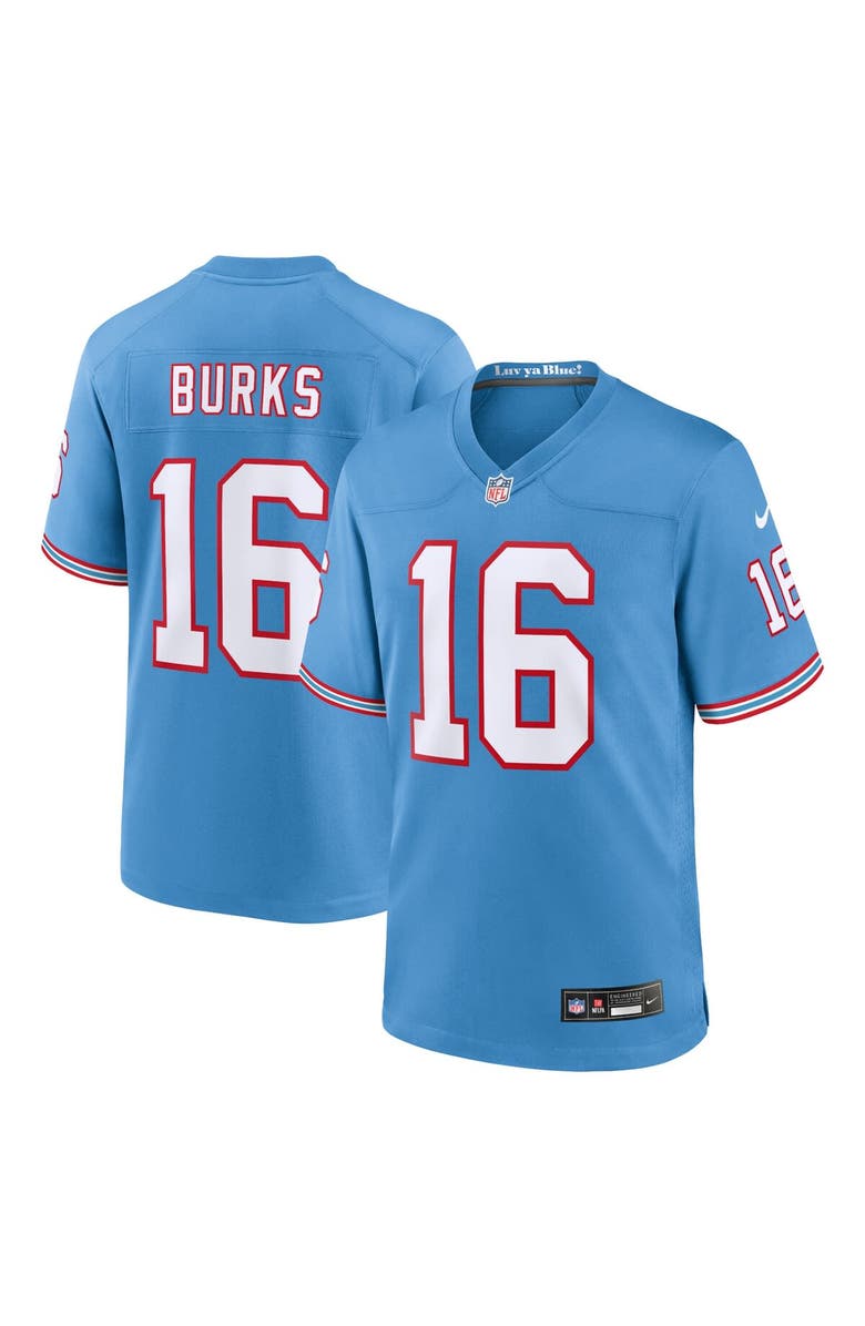 Nike Youth Nike Treylon Burks Light Blue Tennessee Titans Game Jersey, Main, color, Light Blue