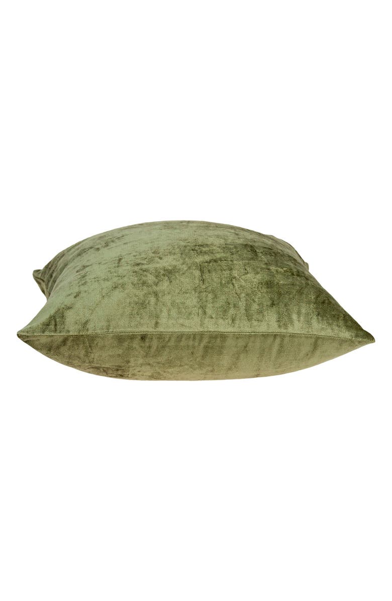 PARKLAND COLLECTION Sphene Velvet Accent Pillow, Alternate, color, Olive