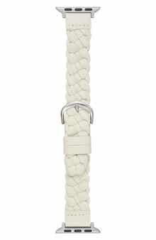 Interlock Braided Faux Leather Watchband