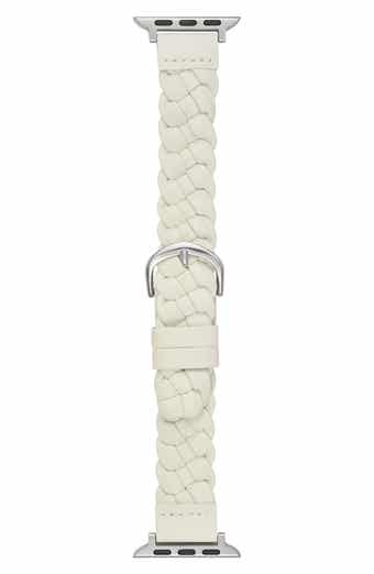 Interlock Braided Faux Leather Watchband