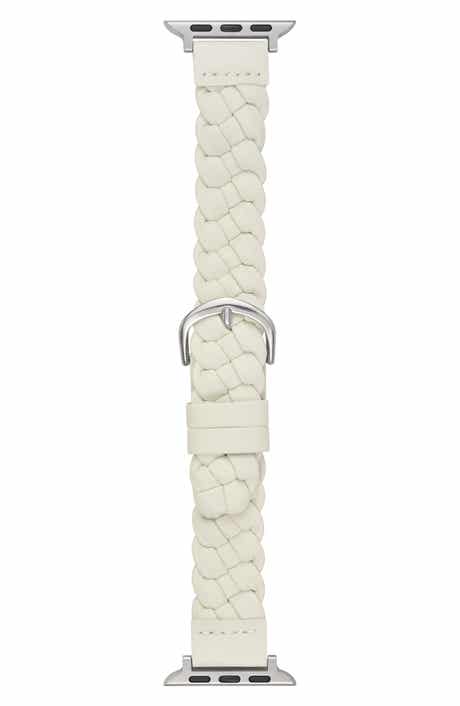 Interlock Braided Faux Leather Watchband