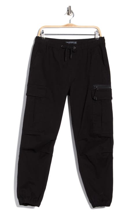 Stretch Cotton Cargo Joggers