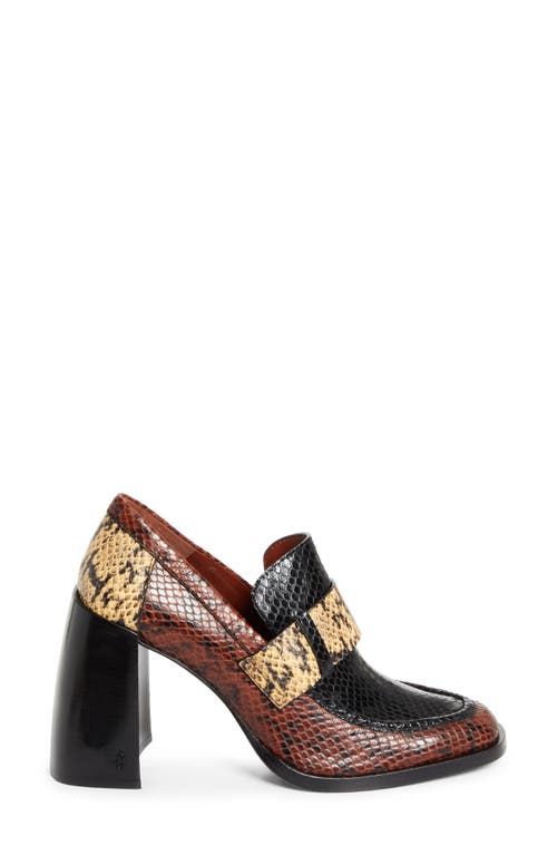 Jimmy Choo Tylor 95 Snake-effect Leather Loafer Pumps In Multi