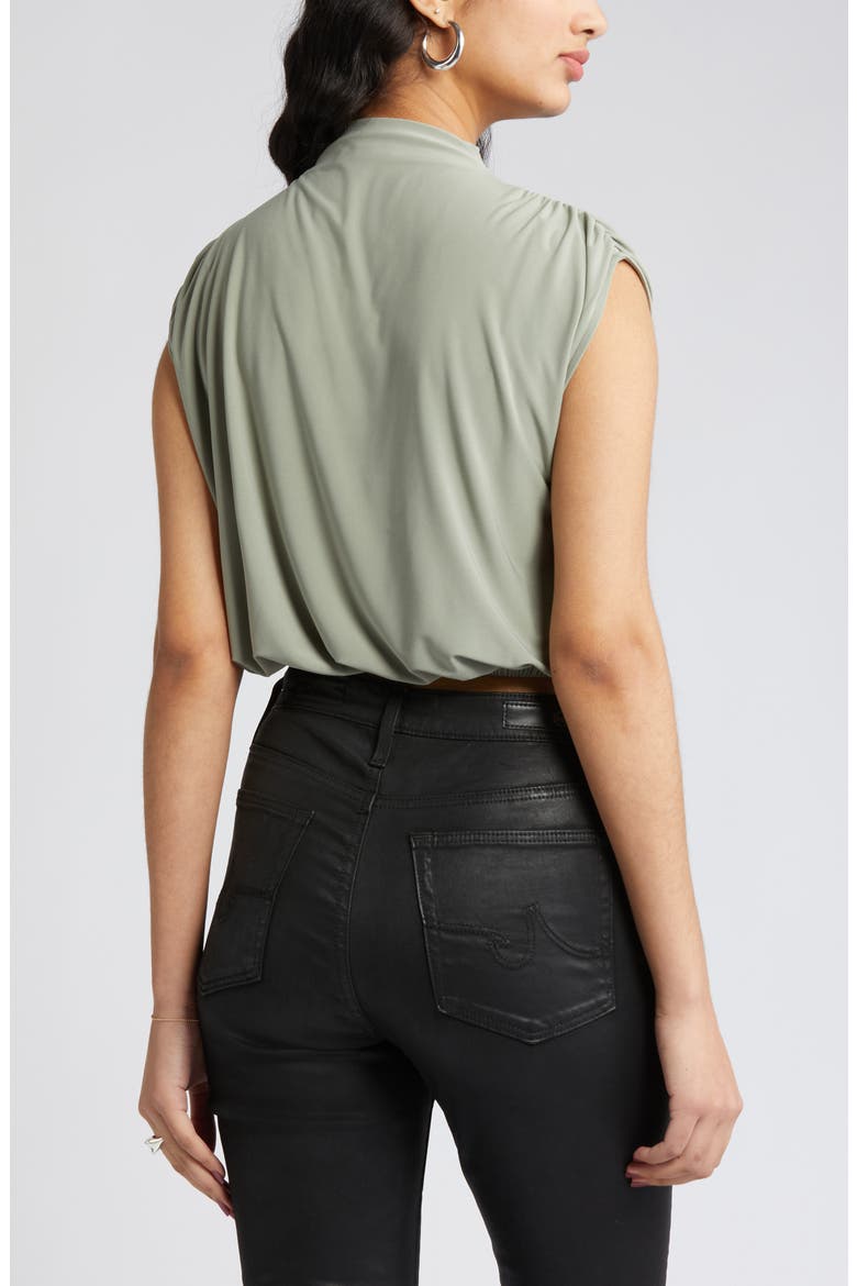 Knit Blouson Crop Top, Alternate, color, GREEN HALO