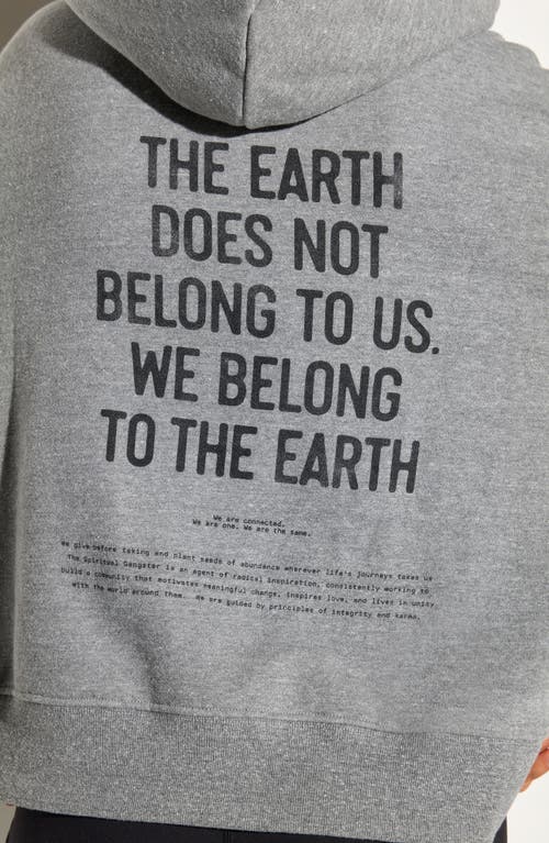 Spiritual Gangster Earth Bel Air Cotton Hoodie In Gray