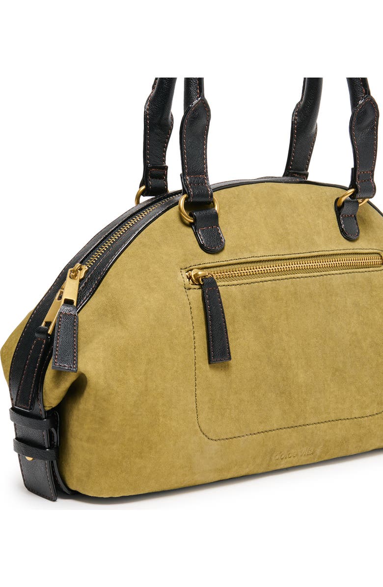 Dolce Vita Sion Cotton Canvas Satchel, Alternate, color, Olive