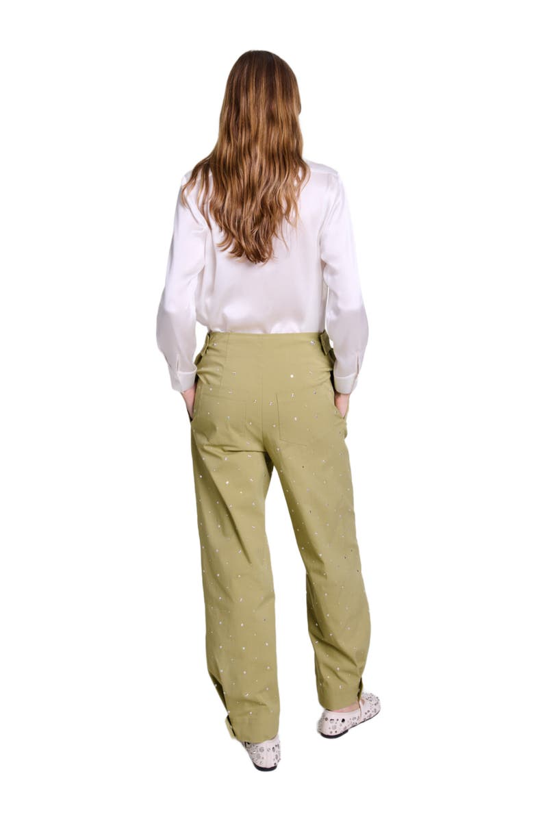 maje White silk blouse, Alternate, color, 