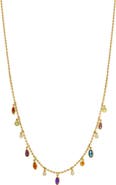 EFFY 14K Yellow Gold Diamond,Amethyst,London Blue Topaz,Citrine,Madera Citrine,Rhodolite,Peridot Necklace
