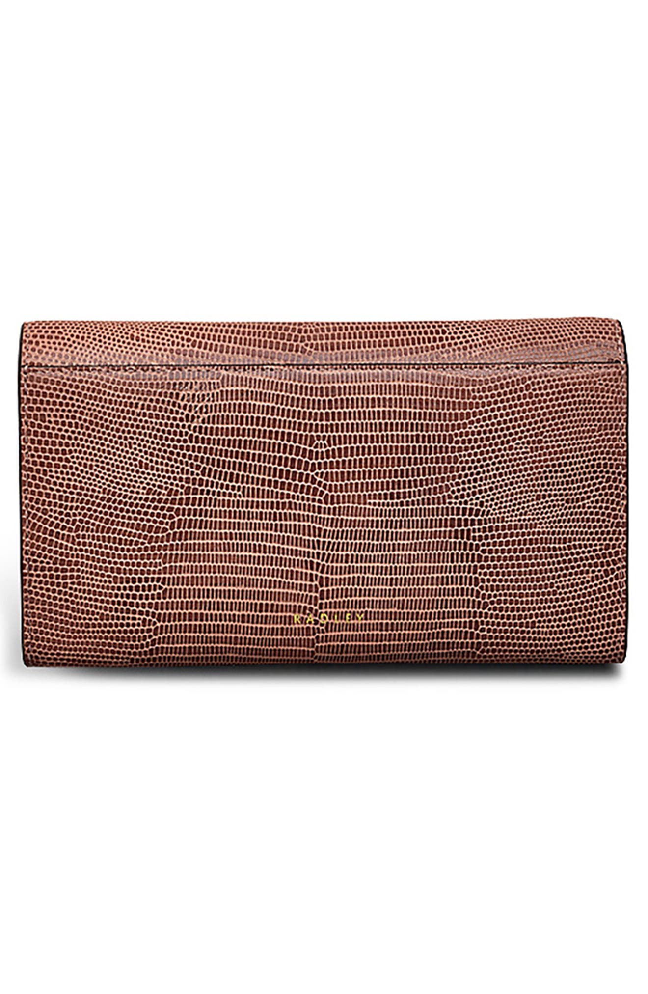 Radley Carpenter Yard Lizard Embossed Crossbody Bag, Alternate, color, Prairie Pink