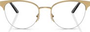 Versace 53mm Cat Eye Optical Glasses
