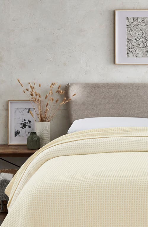 Melange Home Wool Waffle Weave Blanket